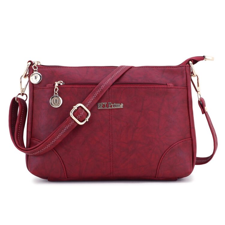 Texture Plain sling/shoulder bag - Image 6