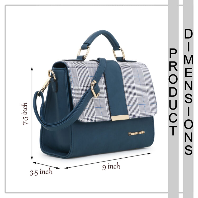 Checkered Pattern Sling Bag - Image 9