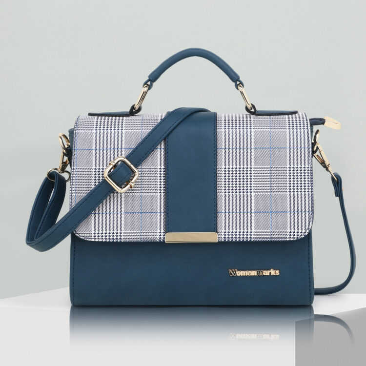 Checkered Pattern Sling Bag - Image 5